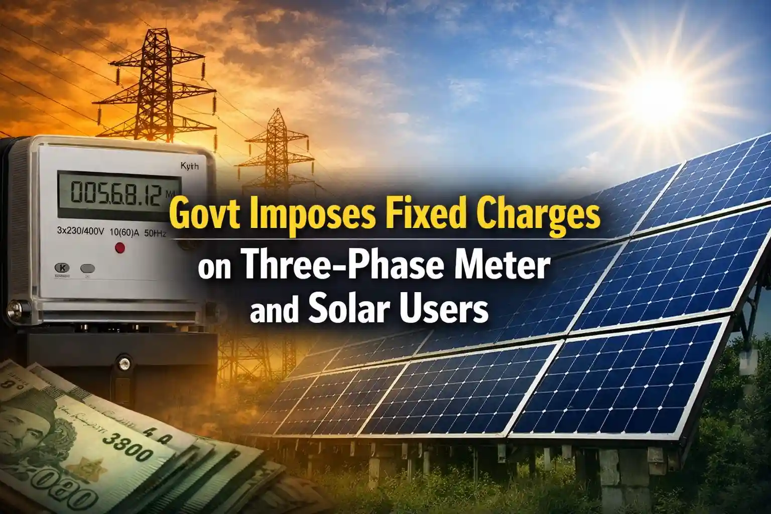 Govt Imposes Fixed Charges on Three-Phase Meter and Solar Users 1 Govt Imposes Fixed Charges on Three-Phase Meter and Solar Users