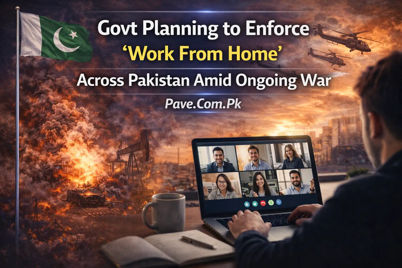 Govt Planning to Enforce ‘Work From Home’ Across Pakistan Amid Ongoing War