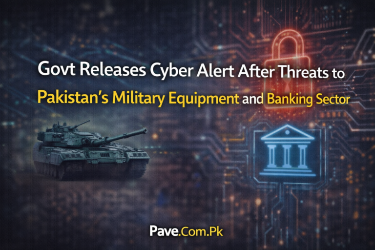 Govt Releases Cyber Alert After Threats to Pakistan’s Military Equipment and Banking Sector
