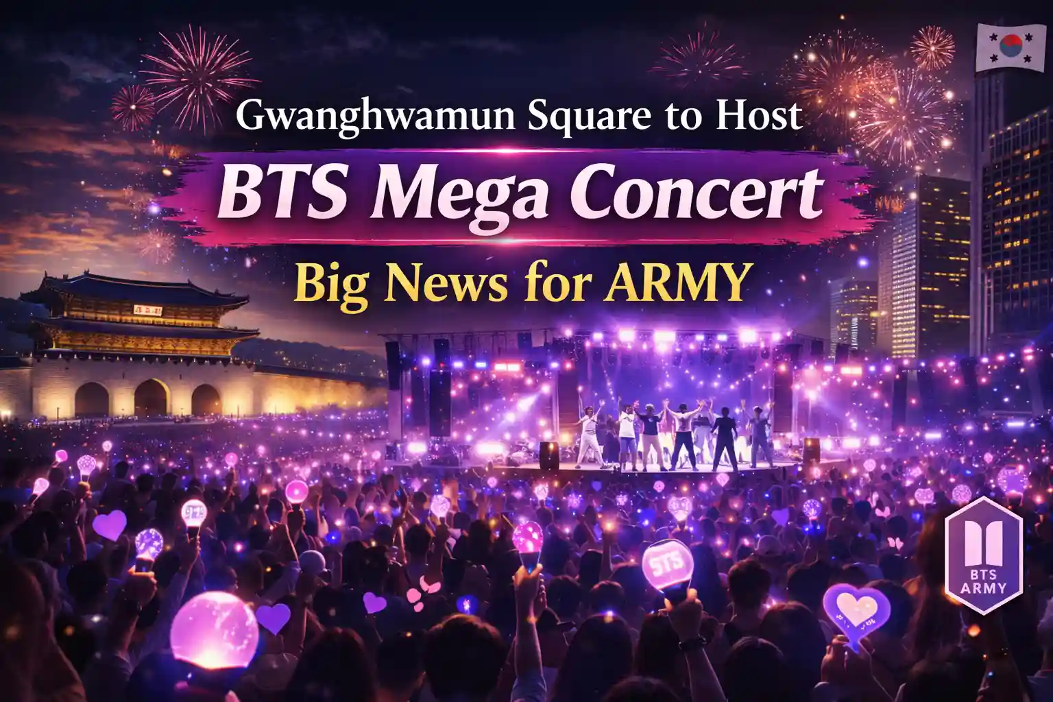 Gwanghwamun Square to Host BTS Mega Concert – Big News for ARMY 1 Gwanghwamun Square to Host BTS Mega Concert – Big News for ARMY