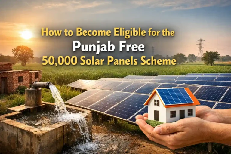 How to Become Eligible for the Punjab Free 50,000 Solar Panels Scheme