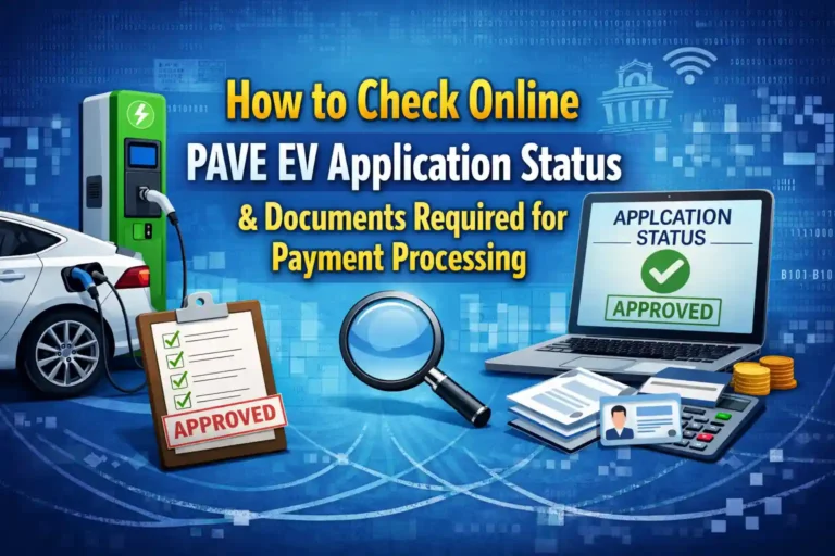 How to Check Online PAVE EV Application Status & Documents Required for Payment Processing 3 How to Check Online PAVE EV Application Status & Documents Required for Payment Processing