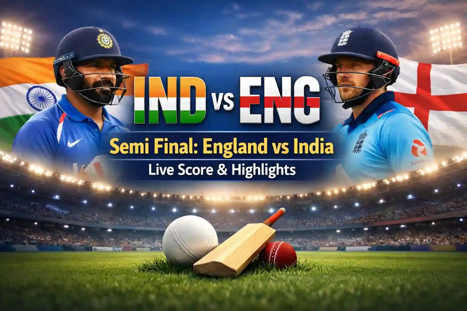 IND vs ENG Semi Final: England vs India Live Score & Highlights 1 IND vs ENG Semi Final England vs India Live Score & Highlights