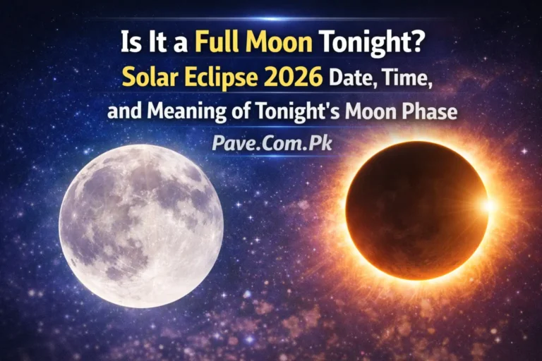 Is It a Full Moon Tonight Solar Eclipse 2026 Date, Time, and Meaning of Tonight’s Moon Phase