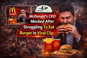 McDonald’s CEO Mocked After Struggling To Eat Burger in Viral Clip