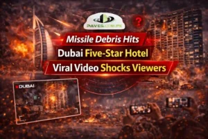 Missile Debris Hits Dubai Five-Star Hotel Viral Video Shocks Viewers