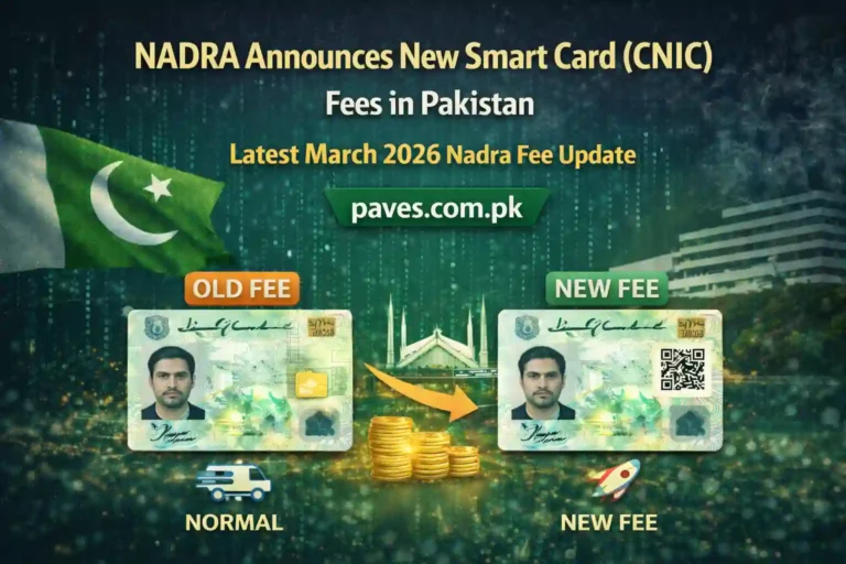 NADRA Announces New Smart Card (CNIC) Fees in Pakistan – Latest March 2026 Nadra Fee Update