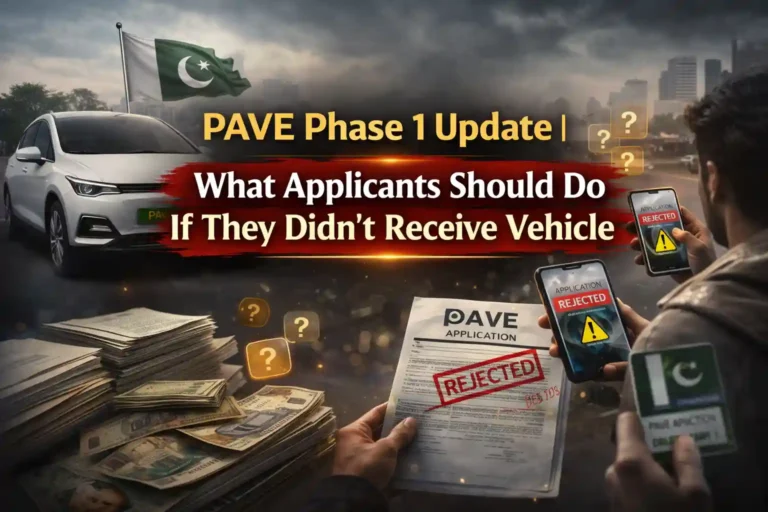 PAVE Phase 1 Update | What Applicants Should Do If They Didn’t Receive Vehicle 8 PAVE Phase 1 Update