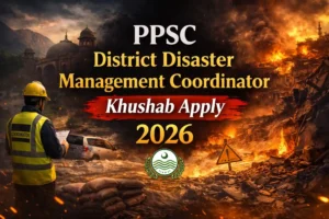 PPSC District Disaster Management Coordinator Khushab Apply 2026
