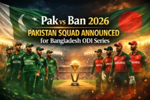 Pak vs Ban 2026 Pakistan Squad Announced for Bangladesh ODI Series