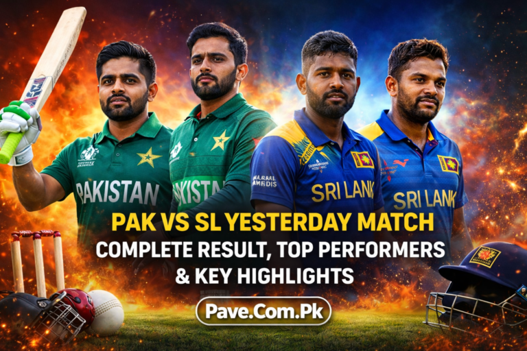 Pak vs SL Yesterday Match Complete Result, Top Performers & Key Highlights 18 Pak vs SL Yesterday Match Complete Result, Top Performers & Key Highlights