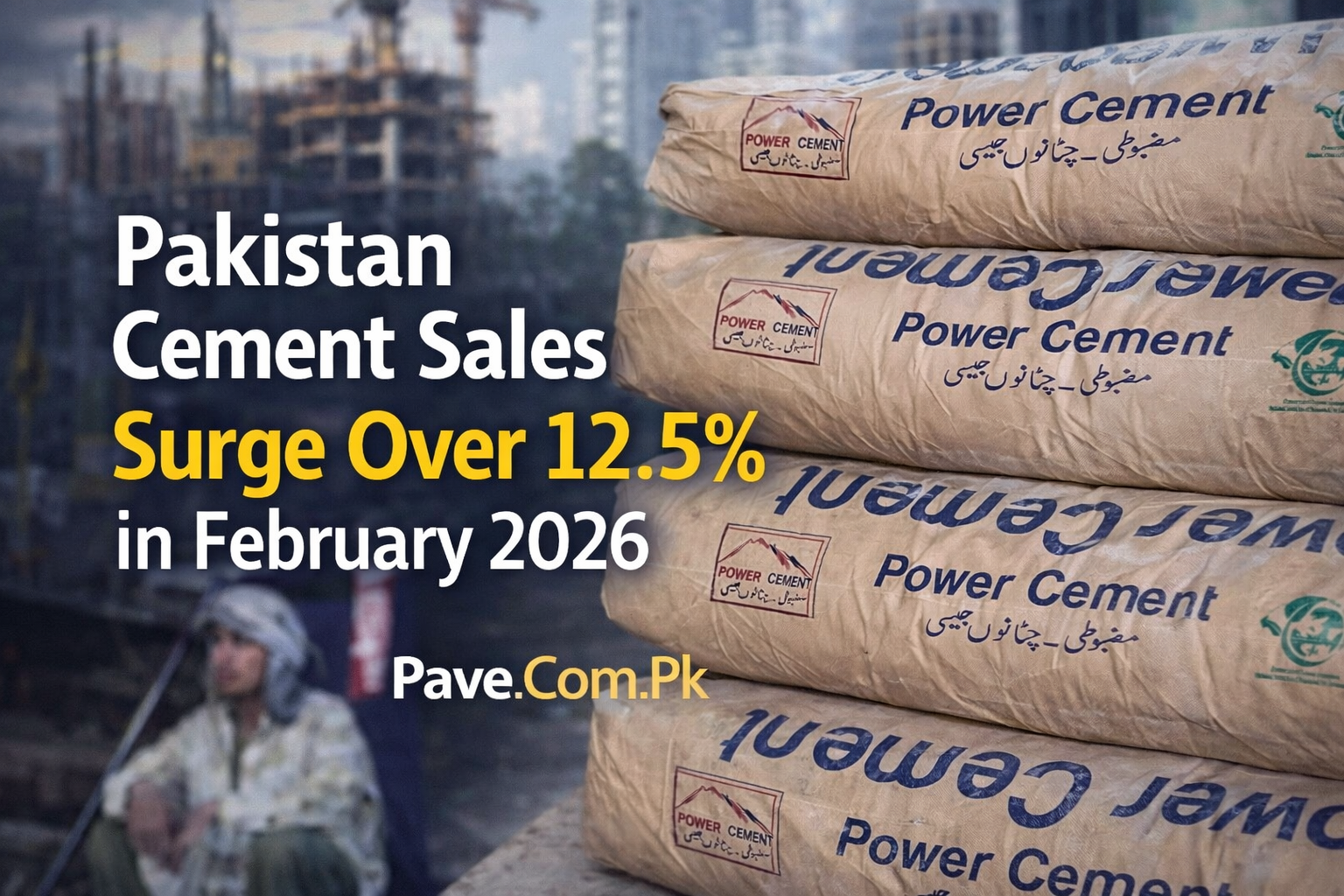 Pakistan Cement Sales Surge Over 12.5 in February 2026