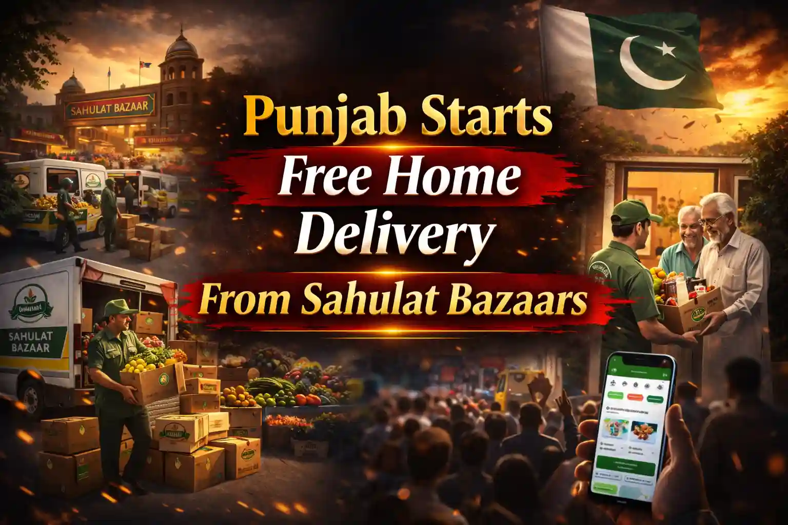 Punjab Starts Free Home Delivery From Sahulat Bazaars 1 Punjab Starts Free Home Delivery From Sahulat Bazaars