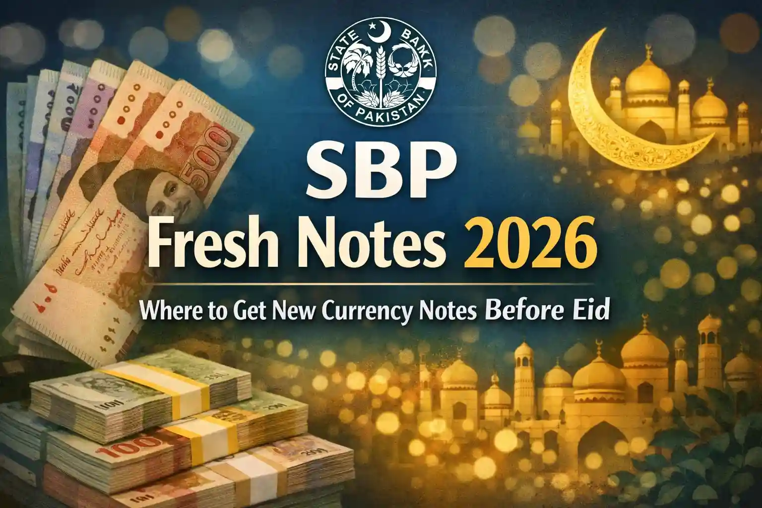 SBP Fresh Notes 2026 – Where to Get New Currency Notes Before Eid
