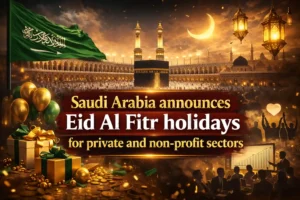 Saudi Arabia Announces Eid Al Fitr Holidays for Private and non-Profit Sectors