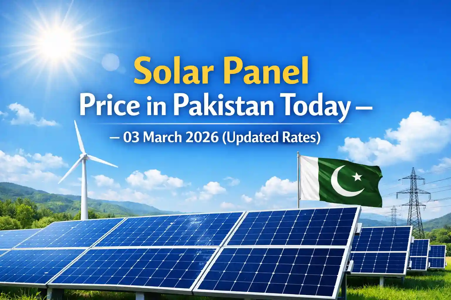 Solar Panel Price in Pakistan Today – 03 March 2026 (Updated Rates)