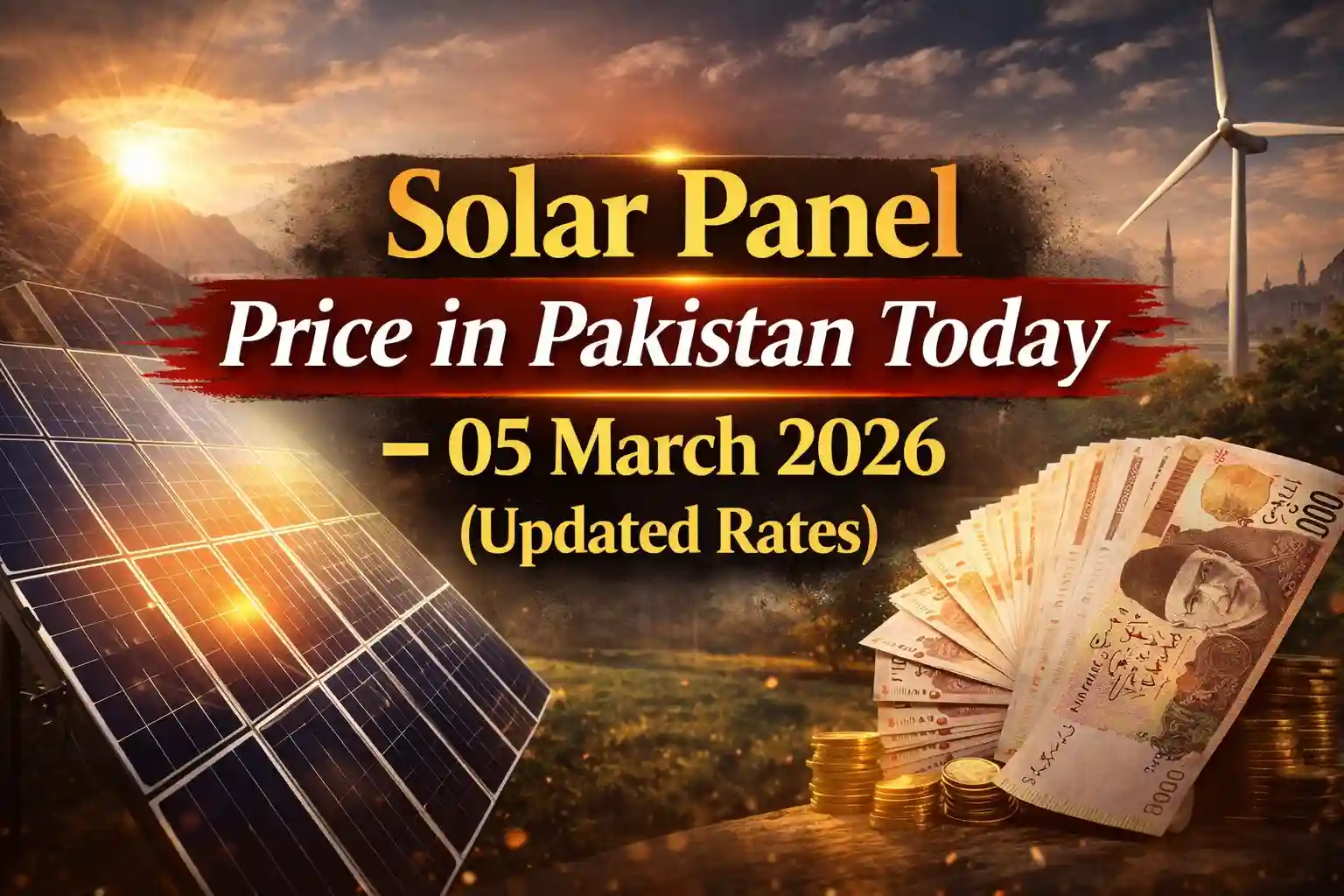 Solar Panel Price in Pakistan Today – 05 March 2026 (Updated Rates)