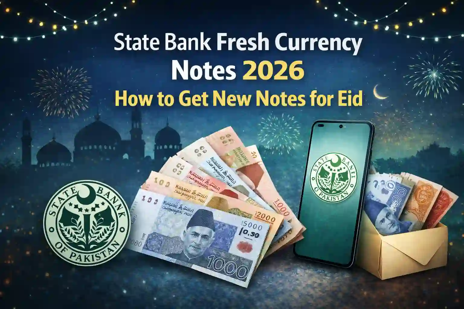 State Bank Fresh Currency Notes 2026 – How to Get New Notes for Eid