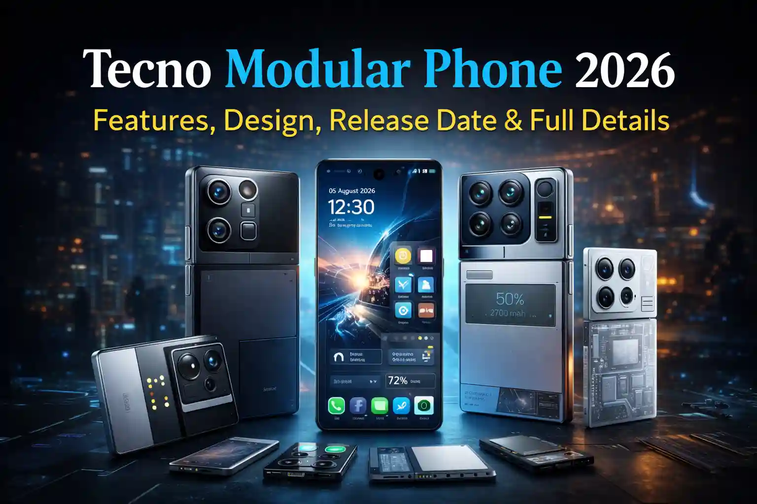 Tecno Modular Phone 2026 – Features, Design, Release Date & Full Details 1 Tecno Modular Phone 2026