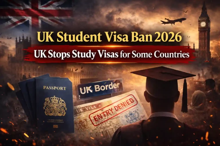 UK Student Visa Ban 2026 UK Stops Study Visas for Some Countries