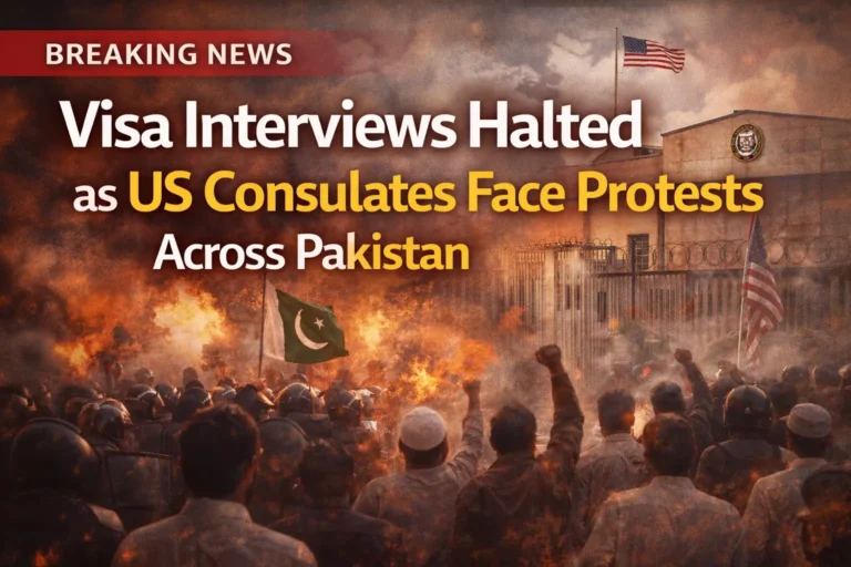 Visa Interviews Halted as US Consulates Face Protests Across Pakistan