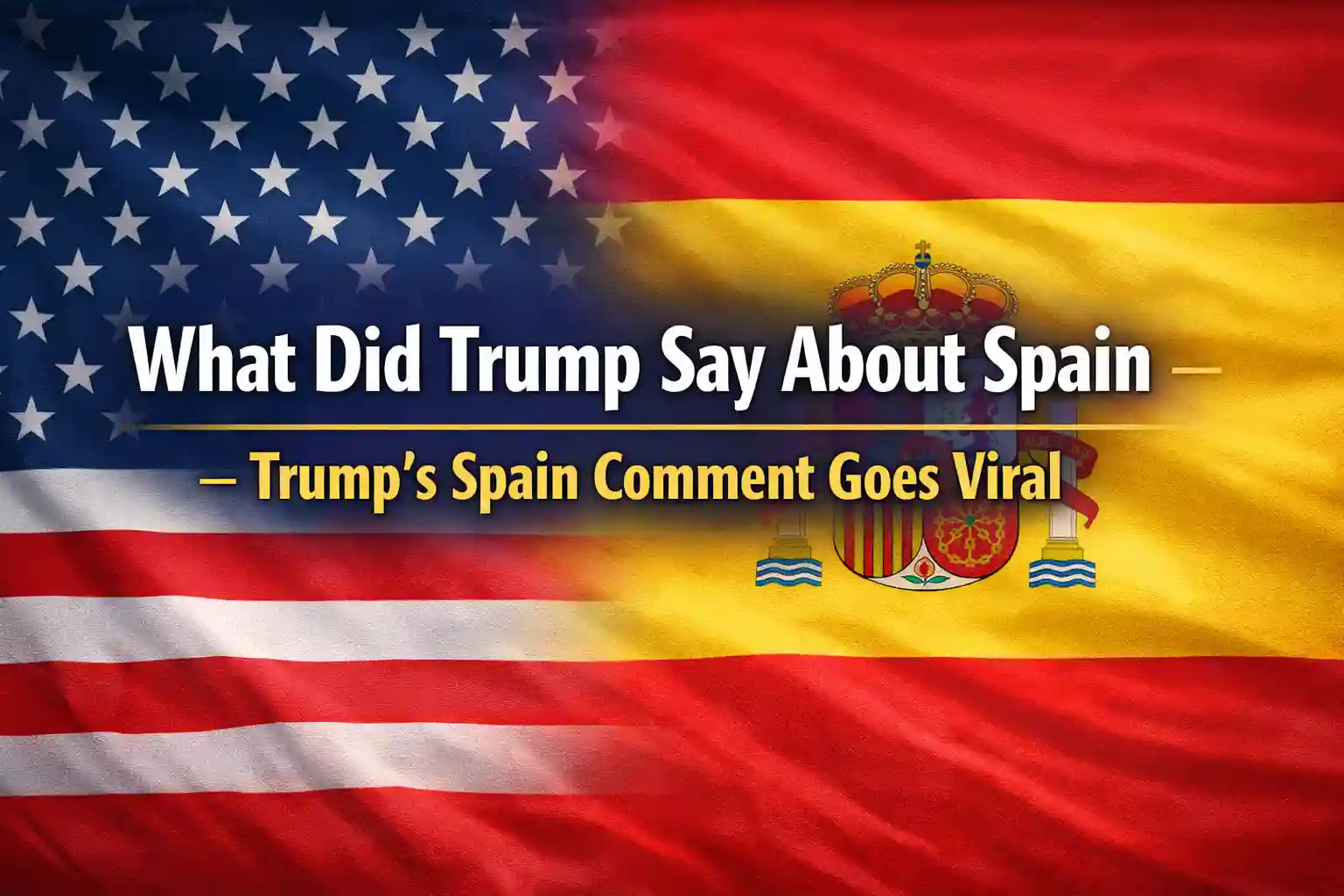 What Did Trump Say About Spain – Trump’s Spain Comment Goes Viral 1 What Did Trump Say About Spain – Trump’s Spain Comment Goes Viral