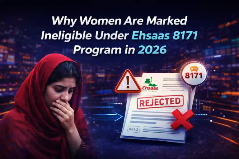 Why Women Are Marked Ineligible Under Ehsaas 8171 Program in 2026