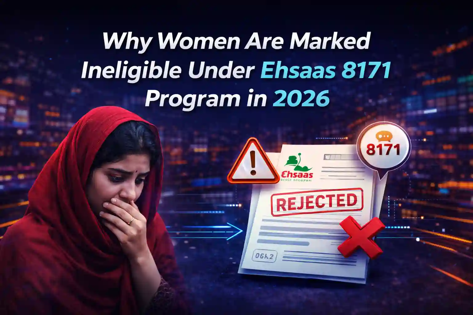 Why Women Are Marked Ineligible Under Ehsaas 8171 Program in 2026
